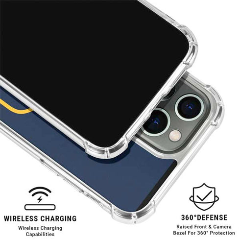 MLB Milwaukee Brewers - Solid Distressed iPhone 16 Pro Clear Case